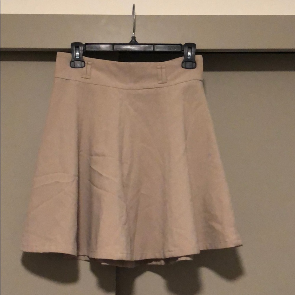 Khaki high waisted skirt
